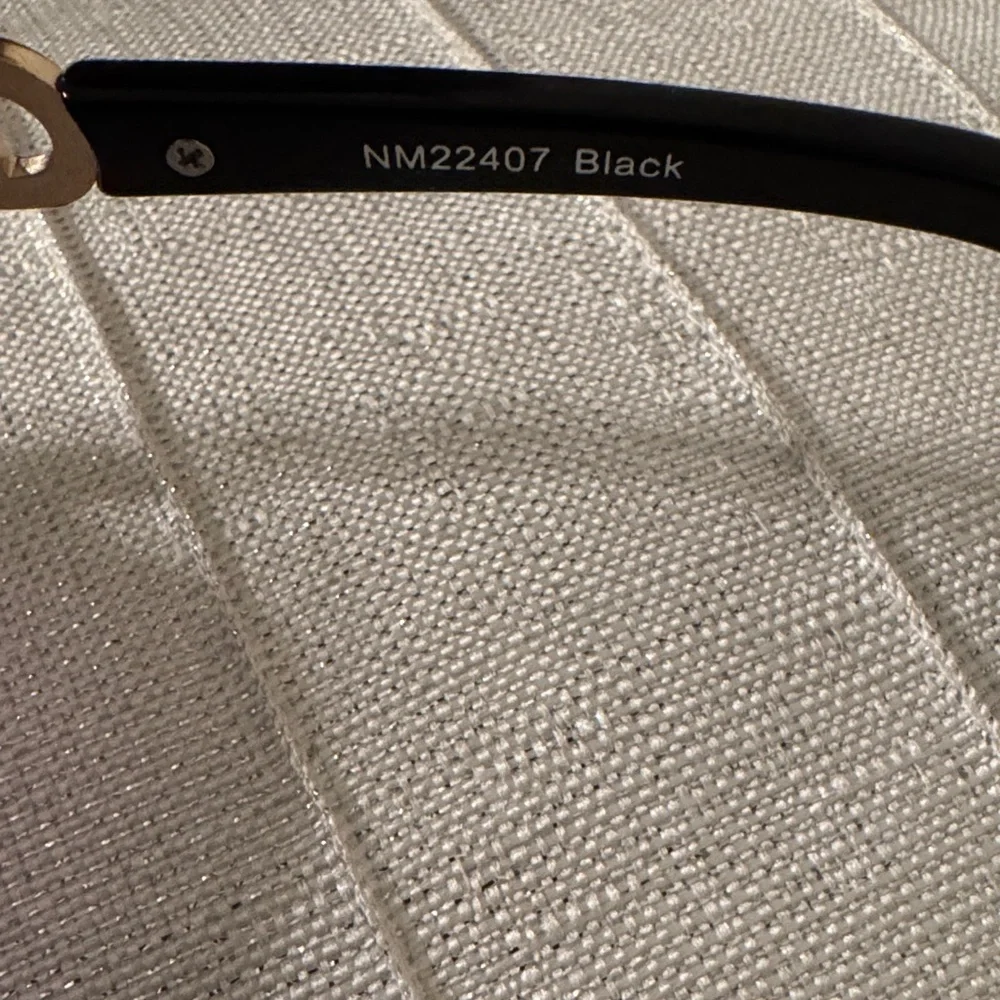 Nicole Miller Elegant Black and Gold Sunglasses